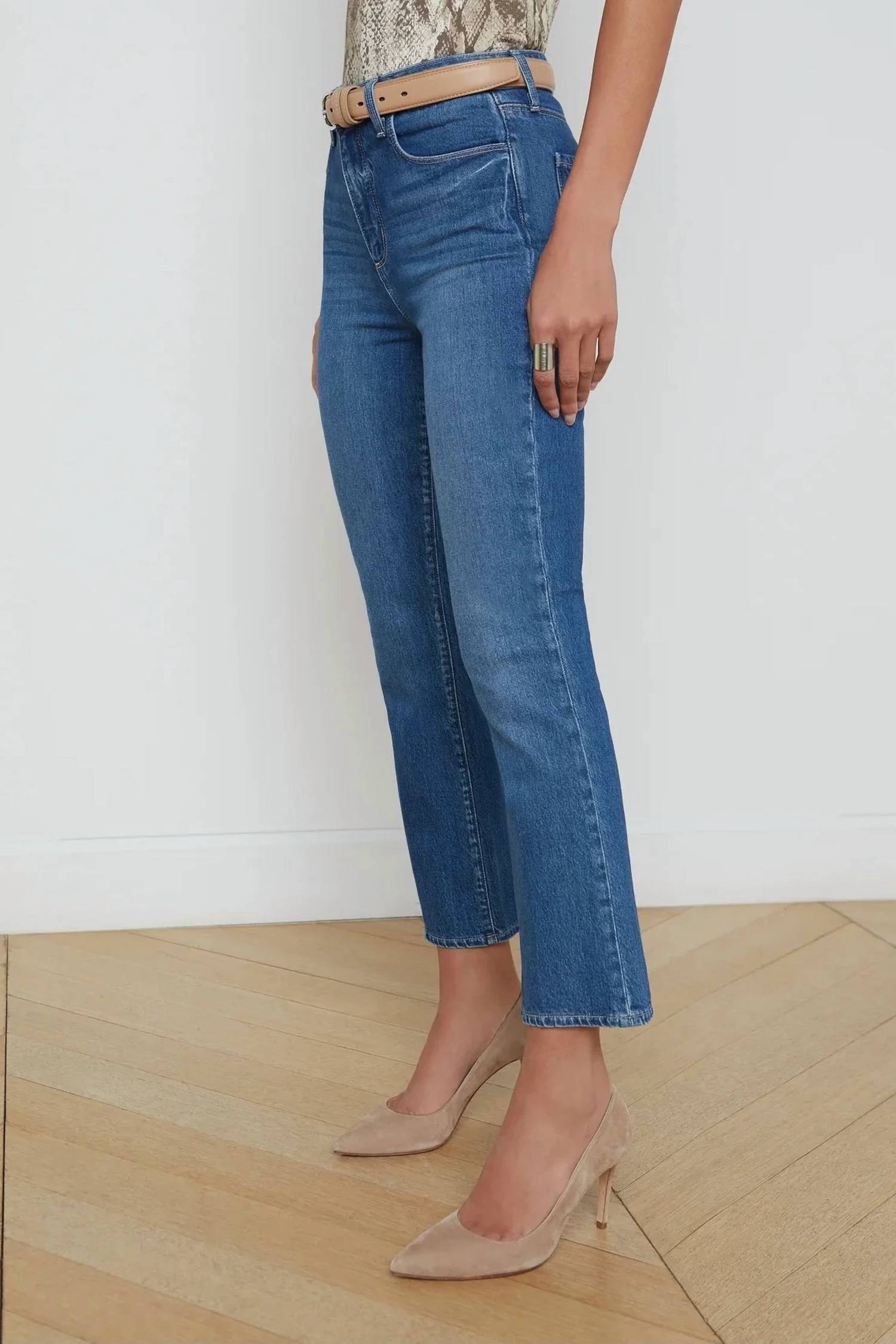 L'Agence - Mira Crop Mini Boot Jeans