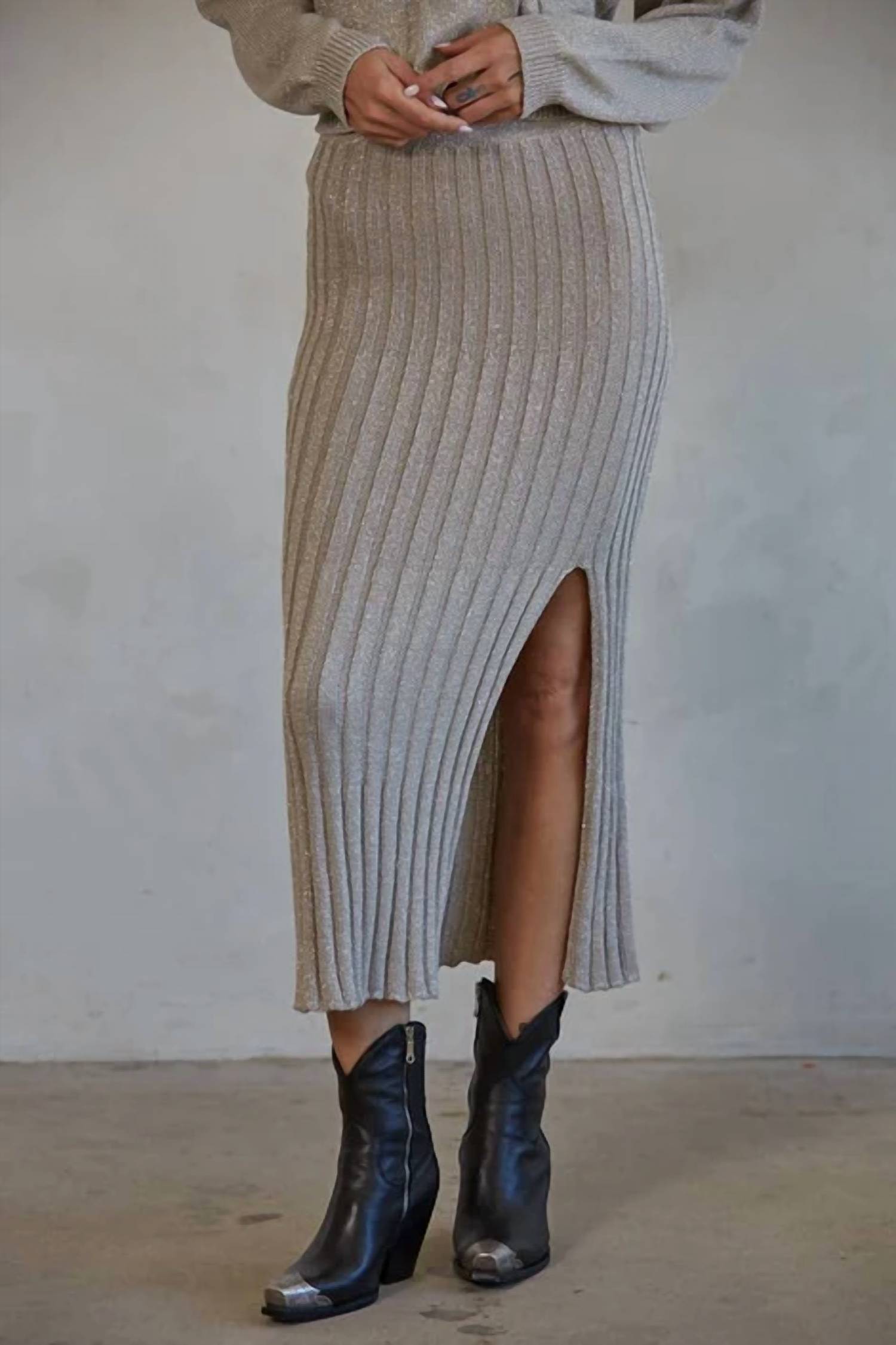 By Together - Nadine Knit Sweater Skirt