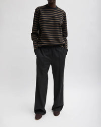Tibi Tropical Wool Scottie Jogger in black - women's pants