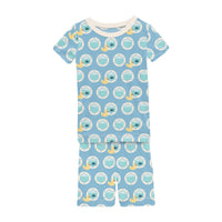 Kickee - Kid's Short Sleeve Pajama Set With Shorts