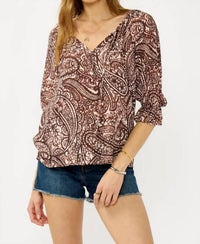 Mint Exclusives - Smocked Split Neck Blouse