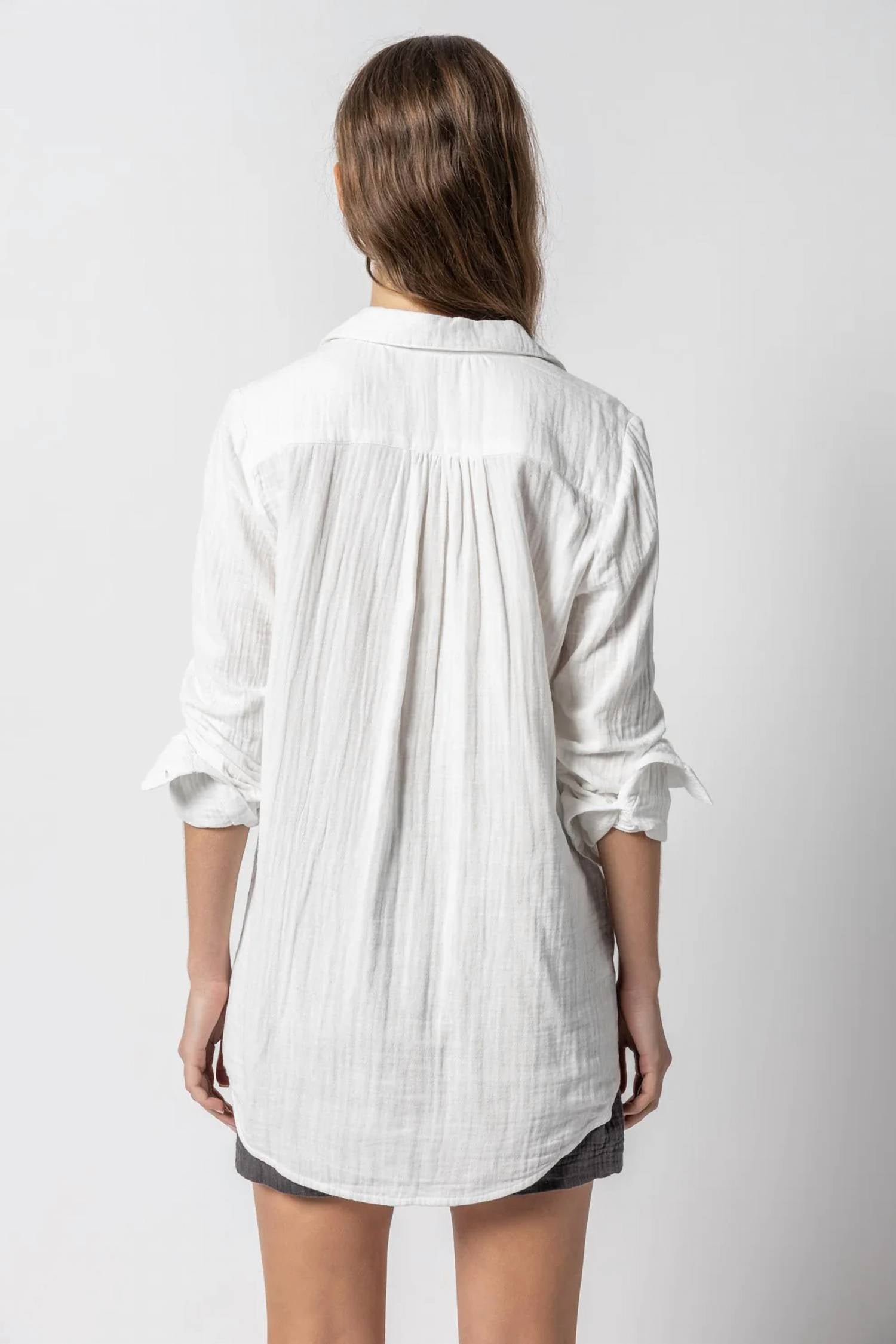 Lilla P - Long Sleeve Button Down Tunic