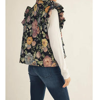Jodifl - Jacquard Vest with Metallic Accents