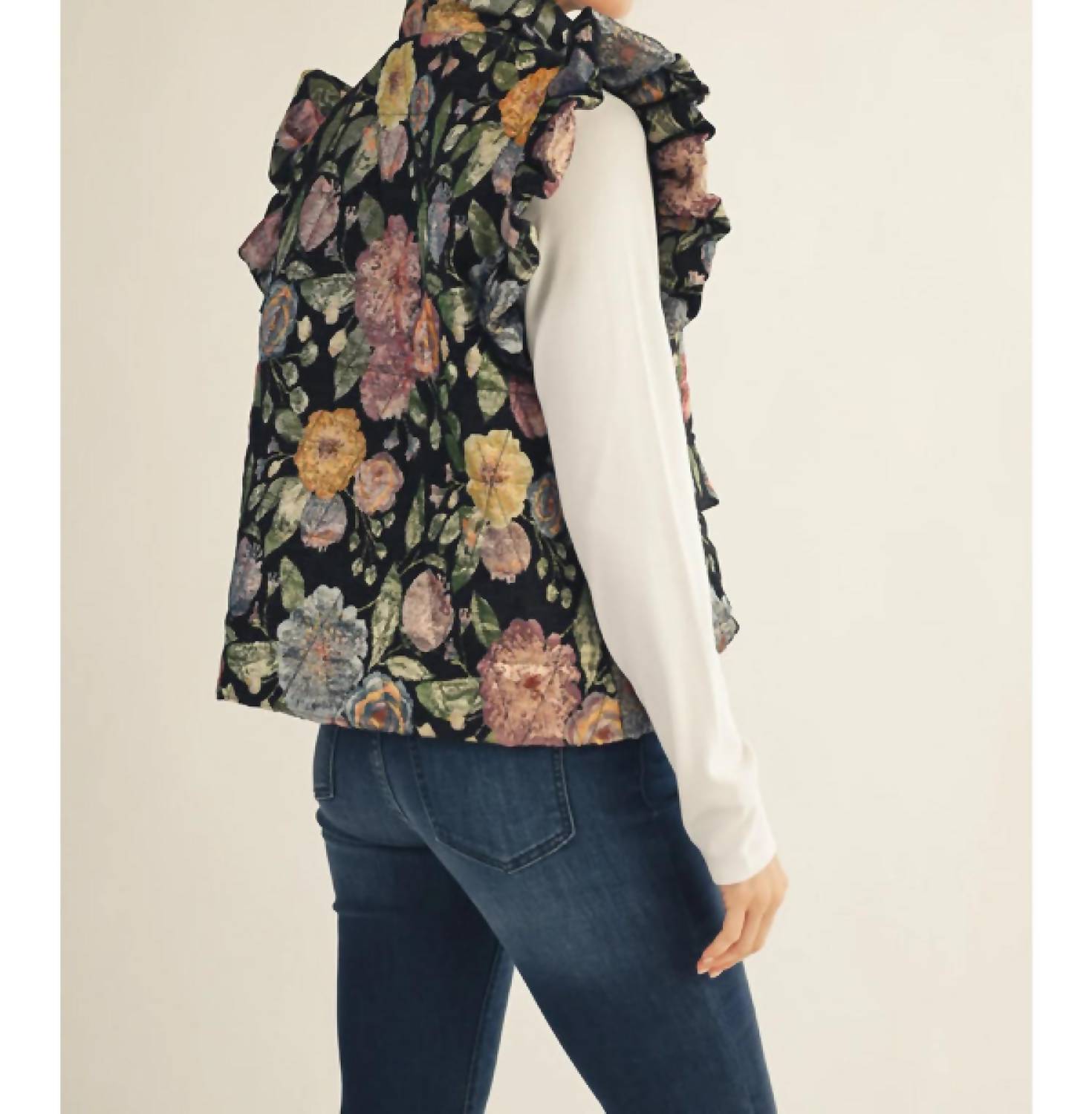 Jodifl - Jacquard Vest with Metallic Accents