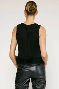 Entro - Midnight Glam Feather Tank