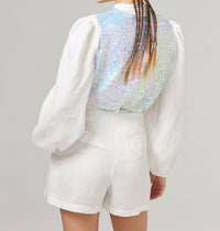 Lanhtropy - Mermaid Sequin Top