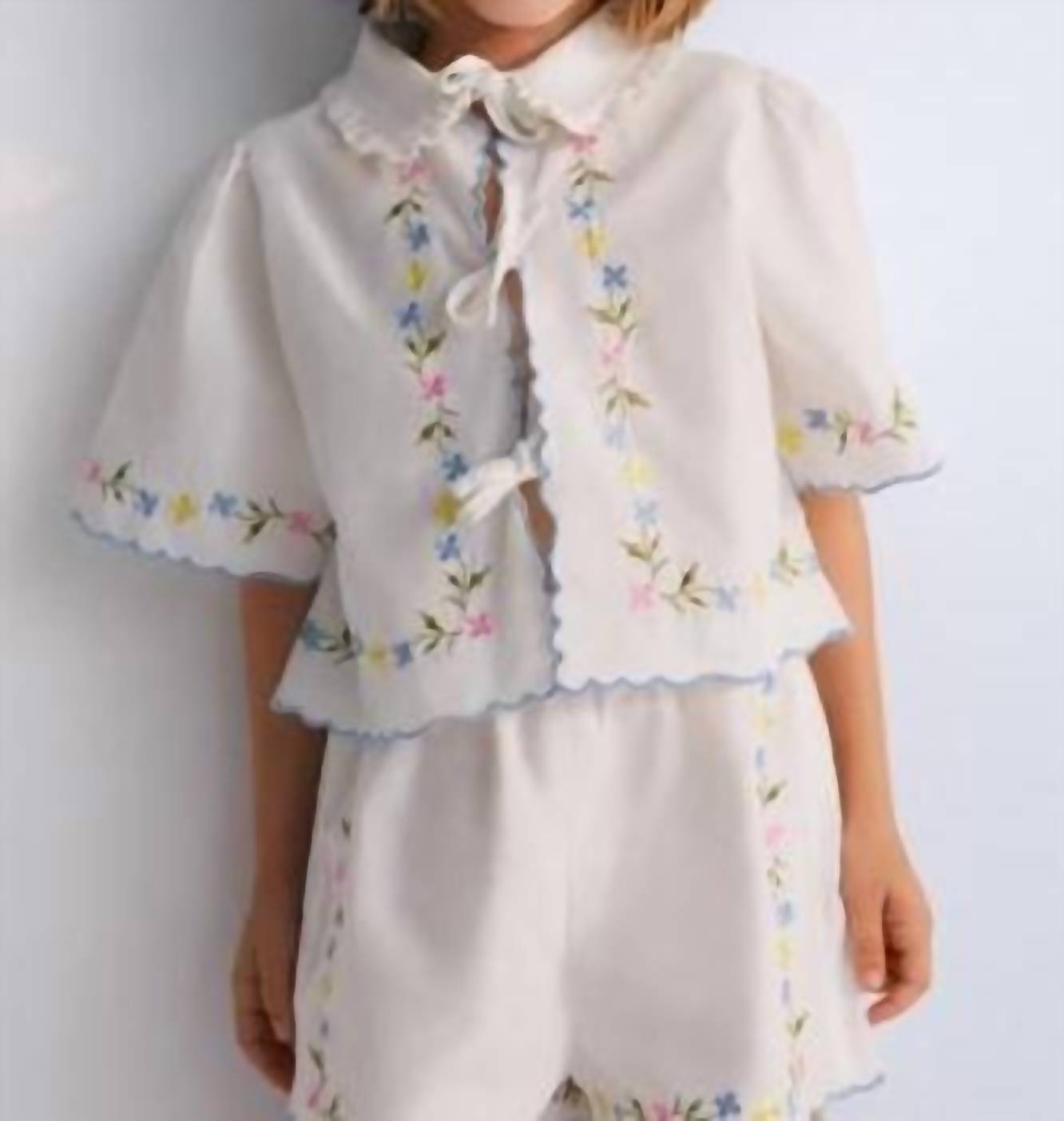 The New Society Girls Hermione Short in coconut - kids' shorts