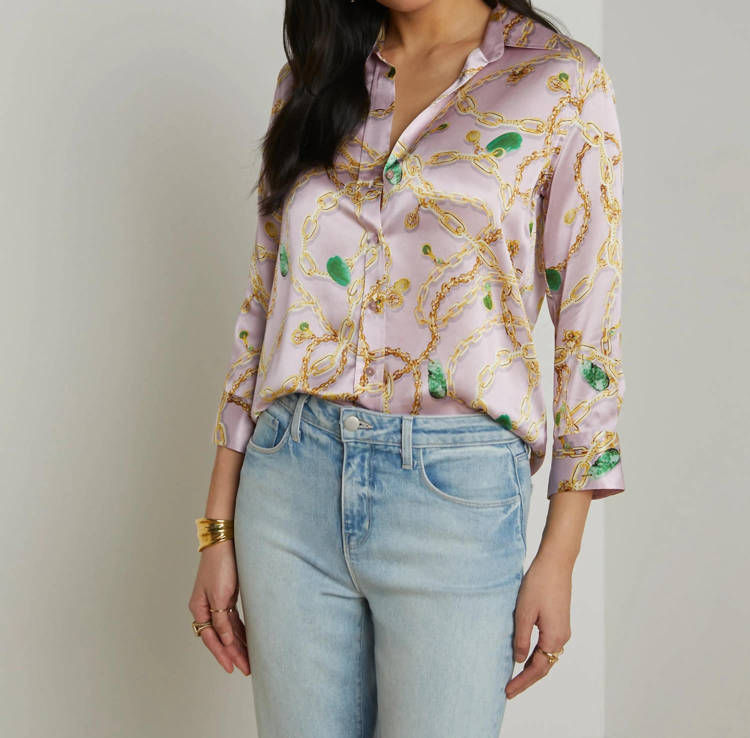 L'Agence - Dani Button-down Blouse