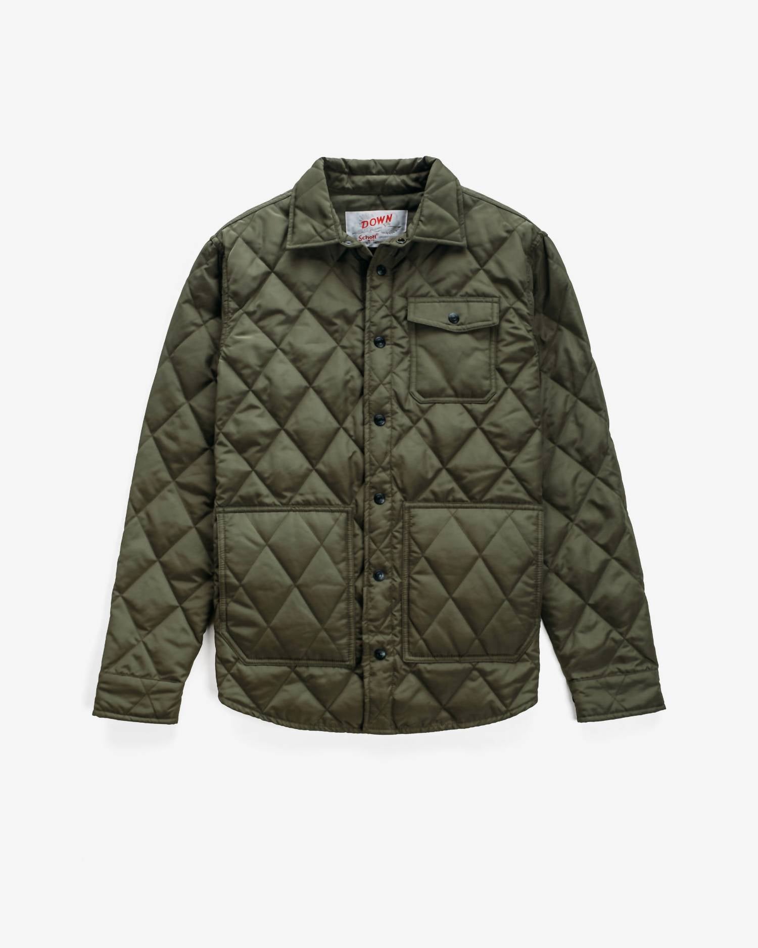 Schott N.Y.C. - Down-filled Quilted Shirt Jacket