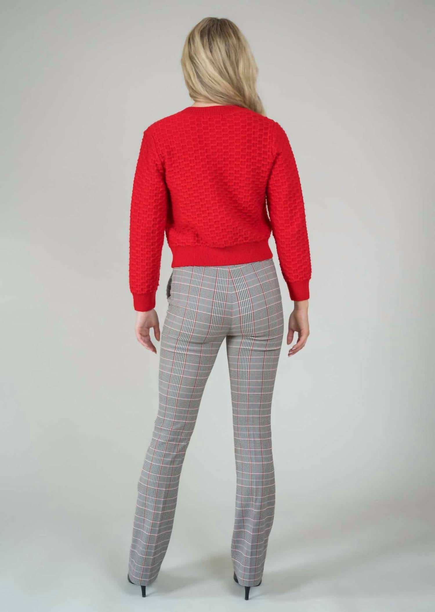 Lisette L - Mini Flare Plaid Pant