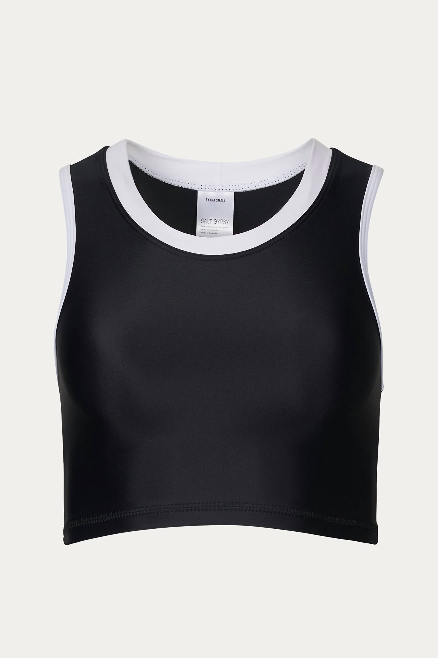 CROP SWIM TOP