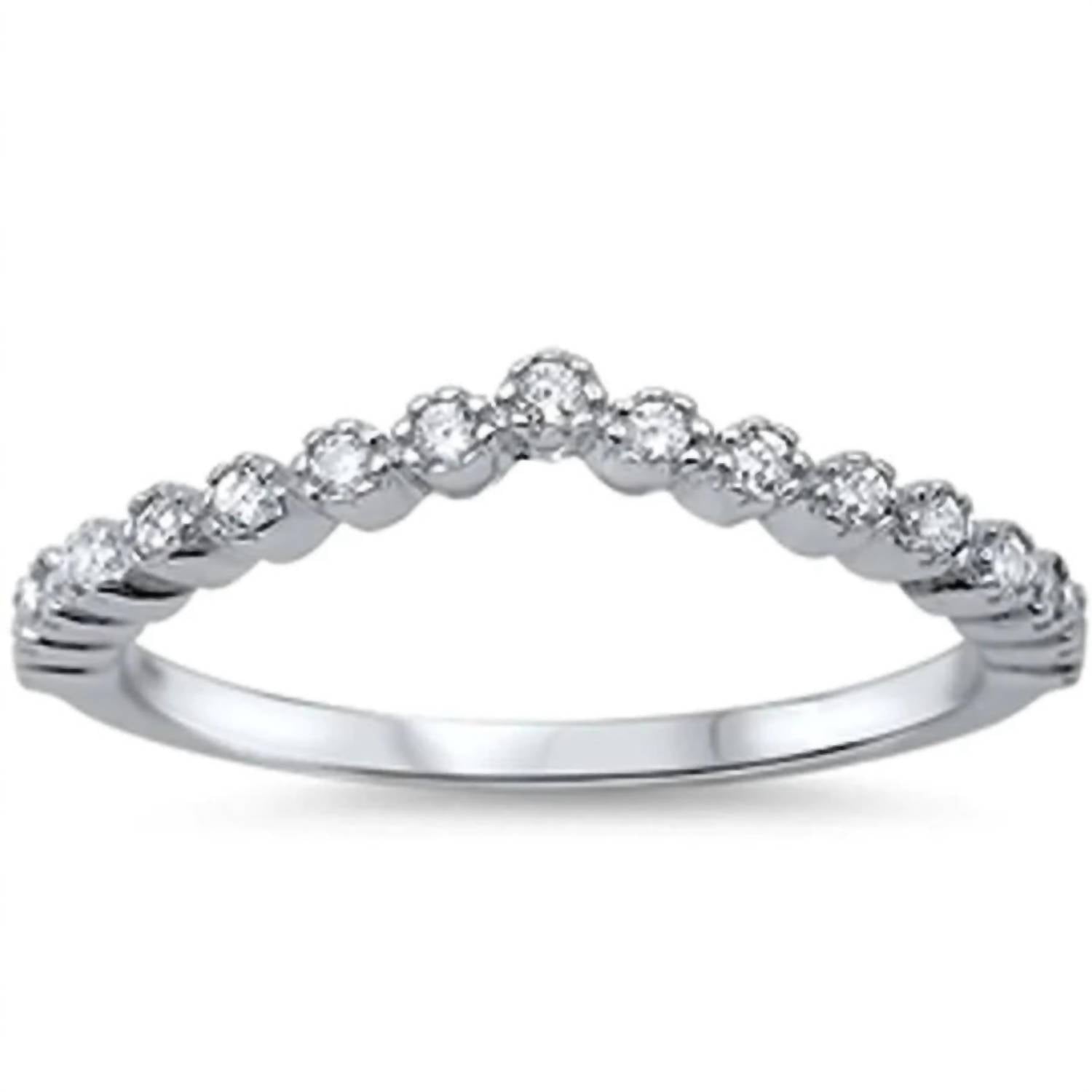 Starlette Women's Mia Stackable Ring in silver - women's jewelry