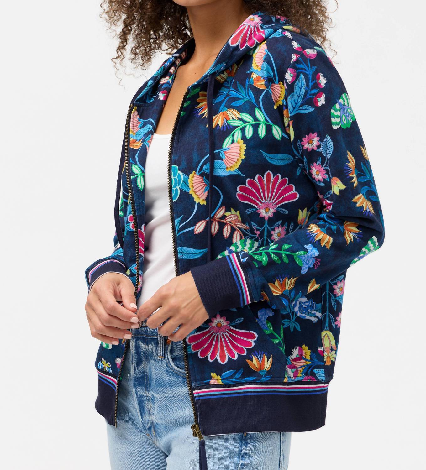 Johnny Was - MODERN ZIP UP HOODIE