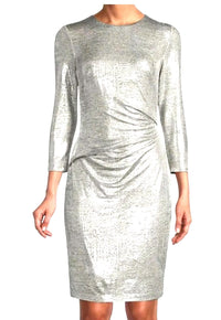 Vince Camuto - Foiled Pleated Sheath Dress