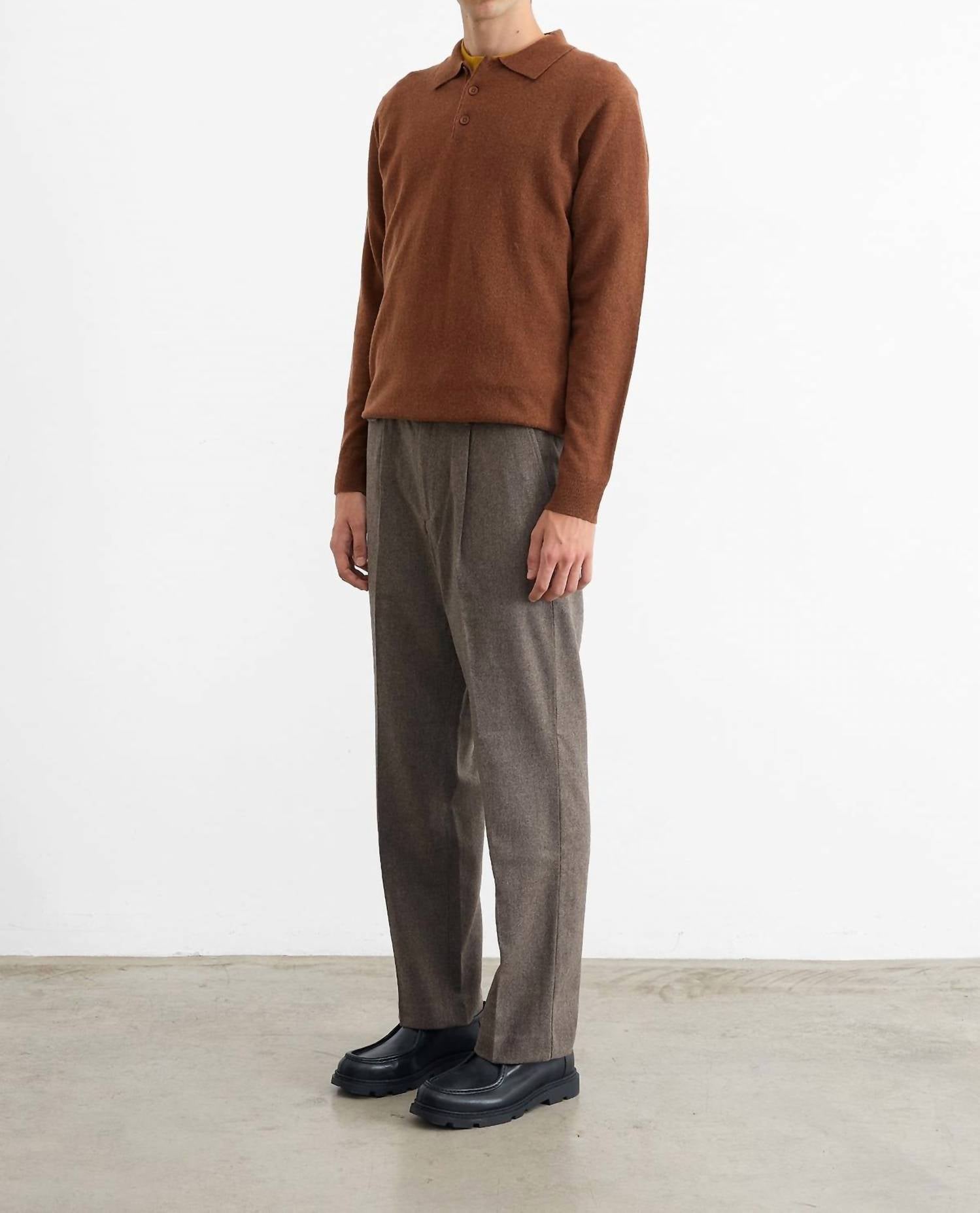 Edmmond Studios - Long Sleeve Wool Polo