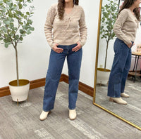 Just Black Denim - High Rise Retro Straight Leg Jeans