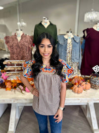 Layerz Clothing - Tatum Gingham Top