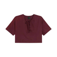 Leset - Yoko Short Sleeve Tie Top