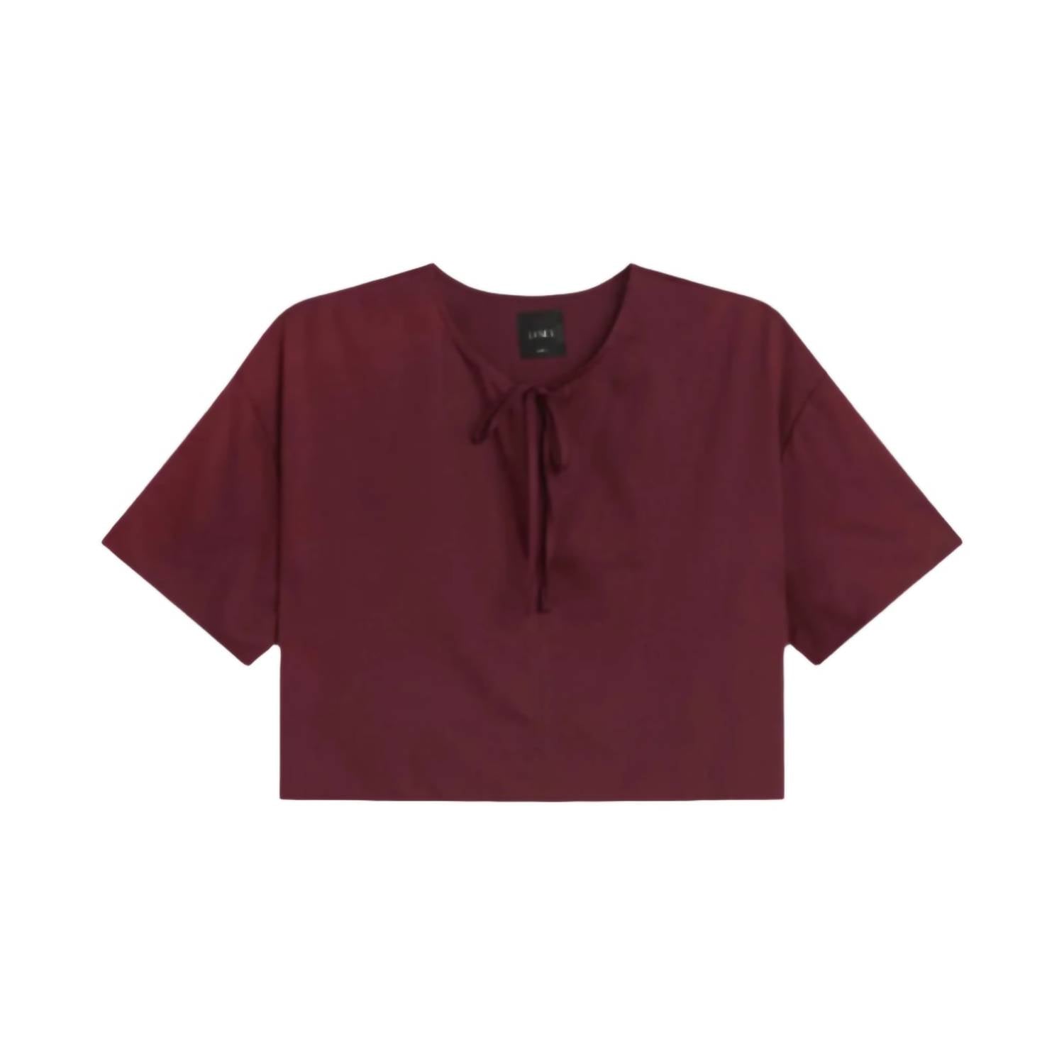 Leset - Yoko Short Sleeve Tie Top