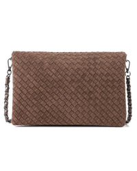 Haute Shore - Women's Lexi Woven Suede Crossbody Bag