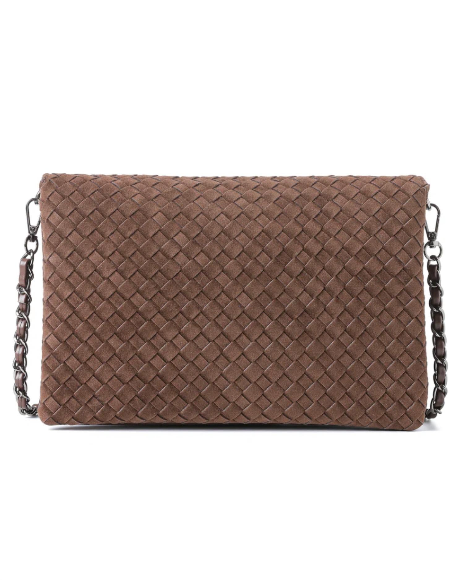 Haute Shore - Women's Lexi Woven Suede Crossbody Bag