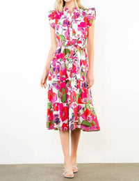 Thml - Flutter Sleeve Floral Dress
