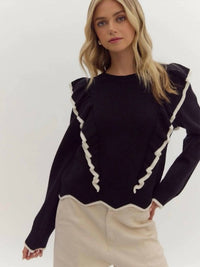Entro - Ruffle Detail Sweater