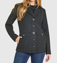 Powder River - Women's Heathered Knit Peatcoat