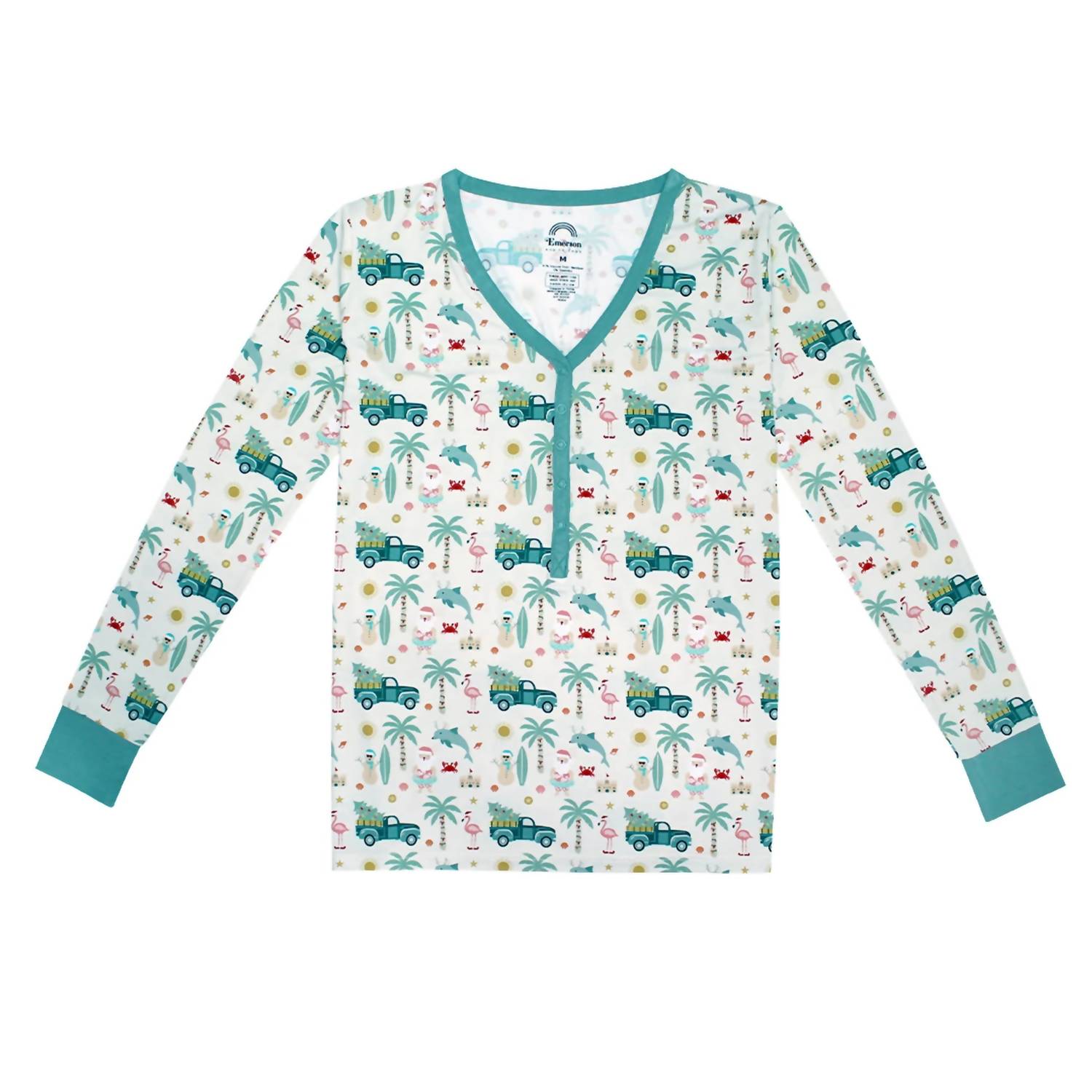 Emerson And Friends - Coastal Christmas Bamboo Top