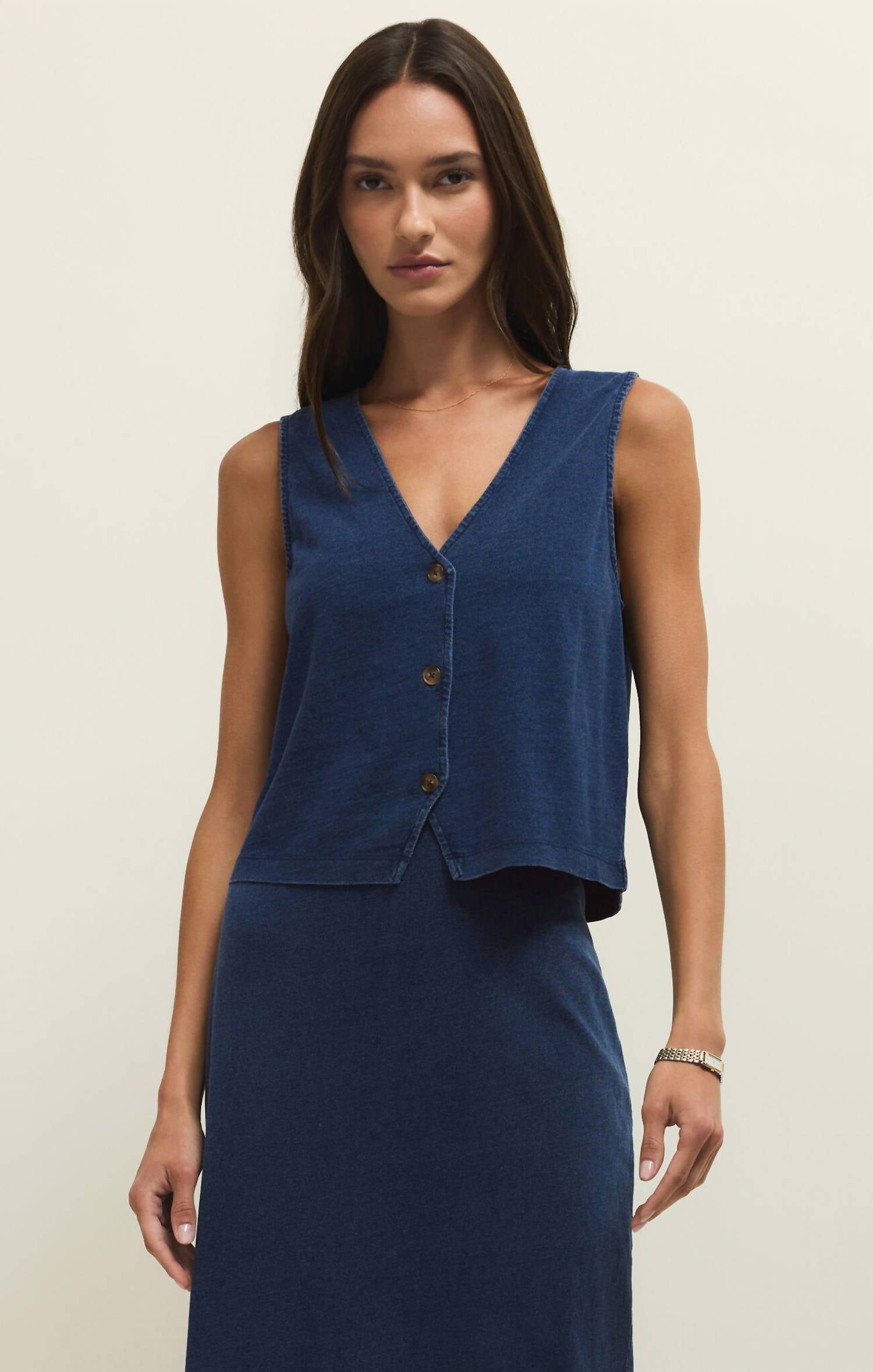 Z Supply - Noelle Jersey Denim Tank