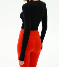 Splits59 - Louise Rib Long Sleeve Crop Tee