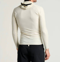 FREE FLY Men's Pinnacle Hooded Rash Guard in birch - men's swimwear - alternate view