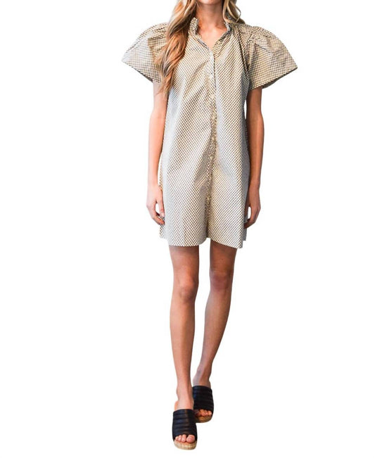 Never A Wallflower - Elastic Collar Shift Dress