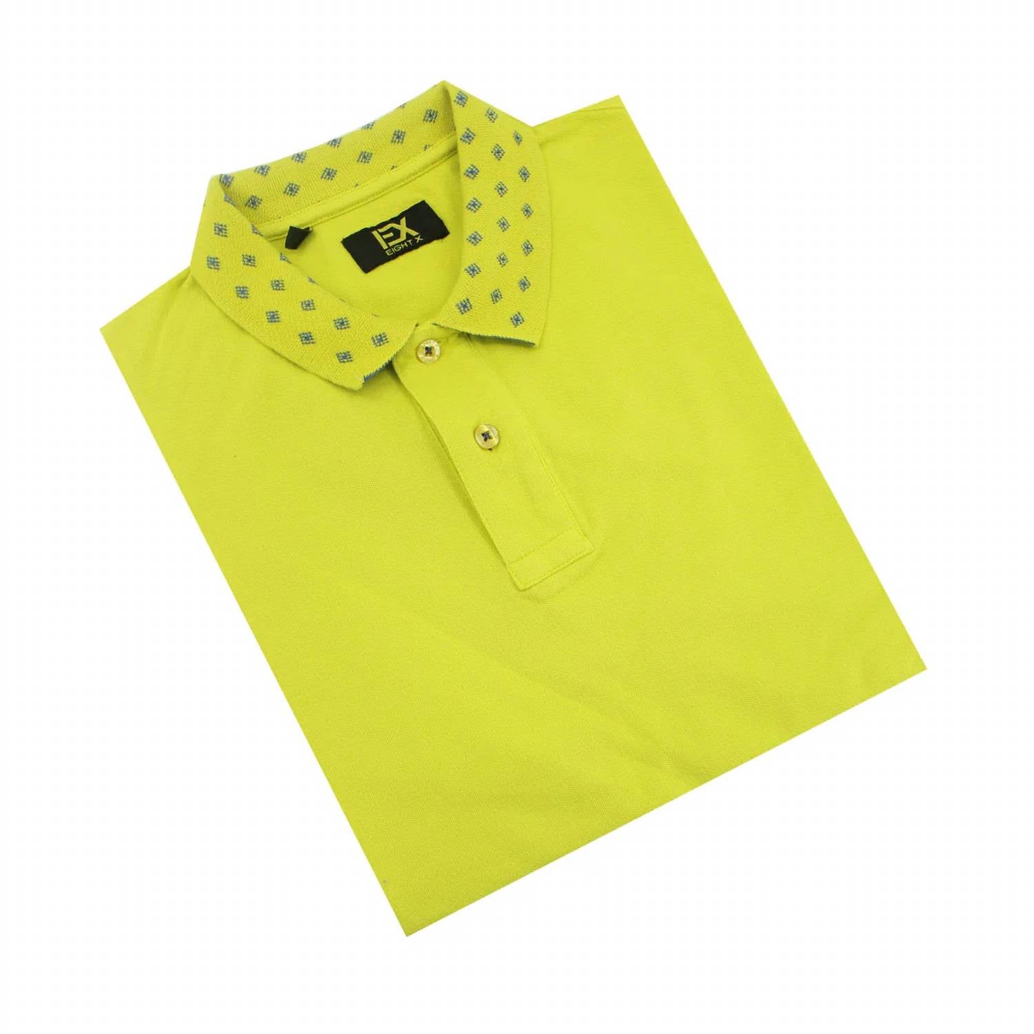 Eight X - Jacquard Polo With Double Sided Print Collar