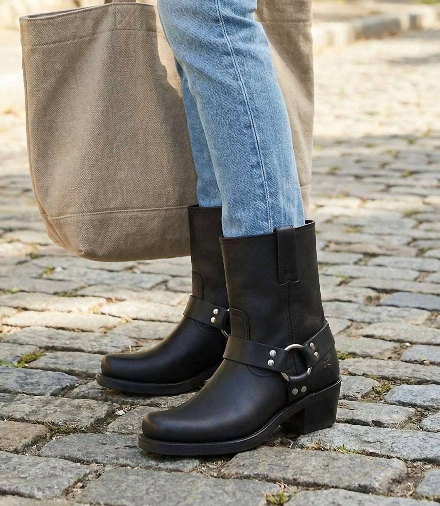 Frye - Women's Harness Mid Moto Boots