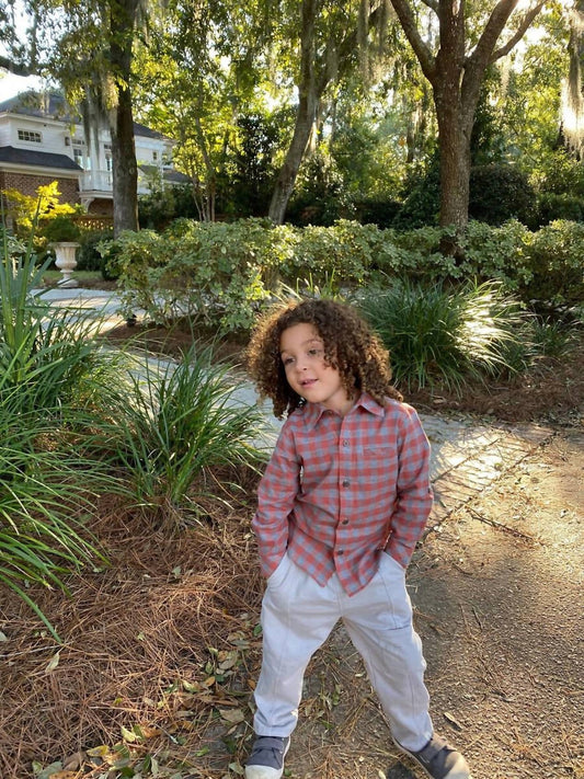 Me & Henry - Boys' Atwood Woven Polo Shirt