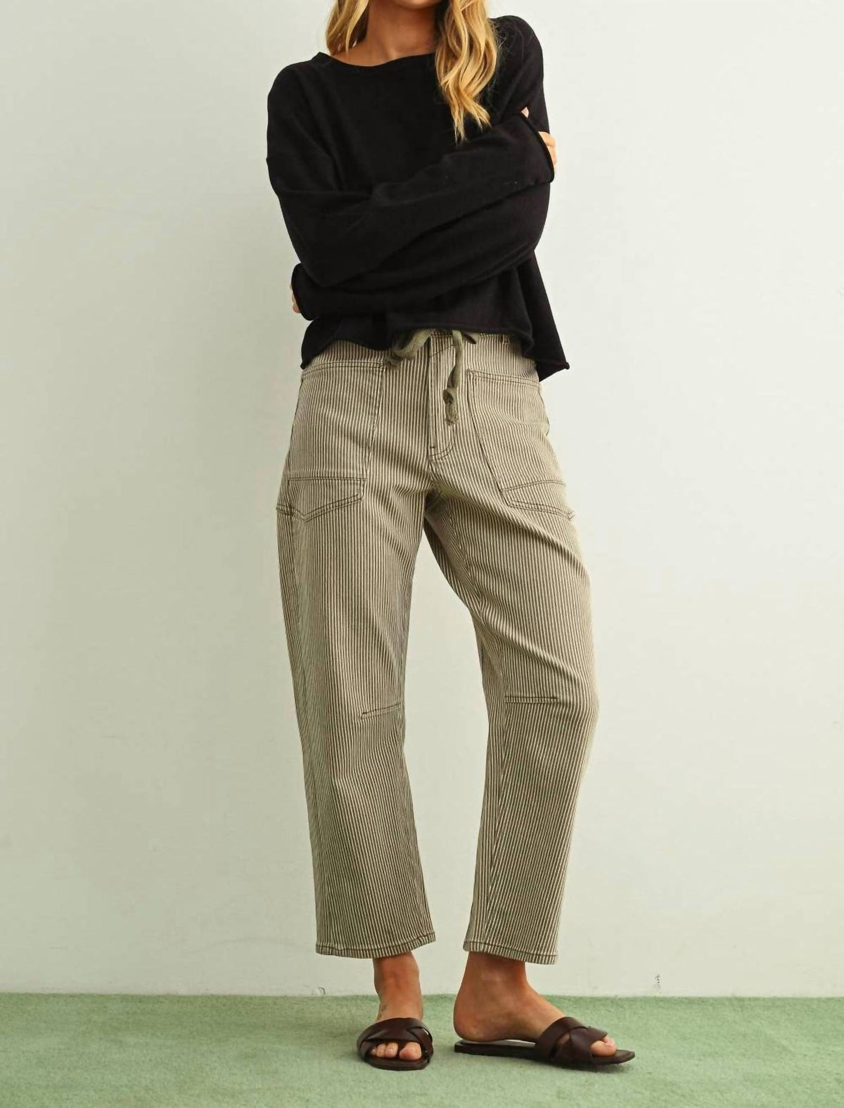 Miou Muse - Essential Rolling Hem Top