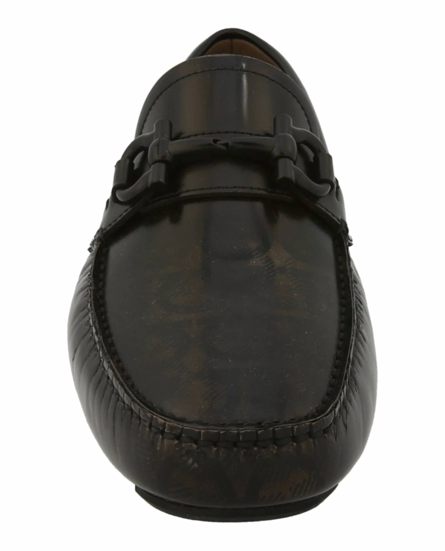 Salvatore Ferragamo - Men's Parigi Gancini Leather Driver Loafers