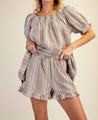 Easel - Gingham Set Top
