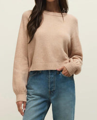 Z Supply Sienna Light Weight Sweater in beige - women's sweater
