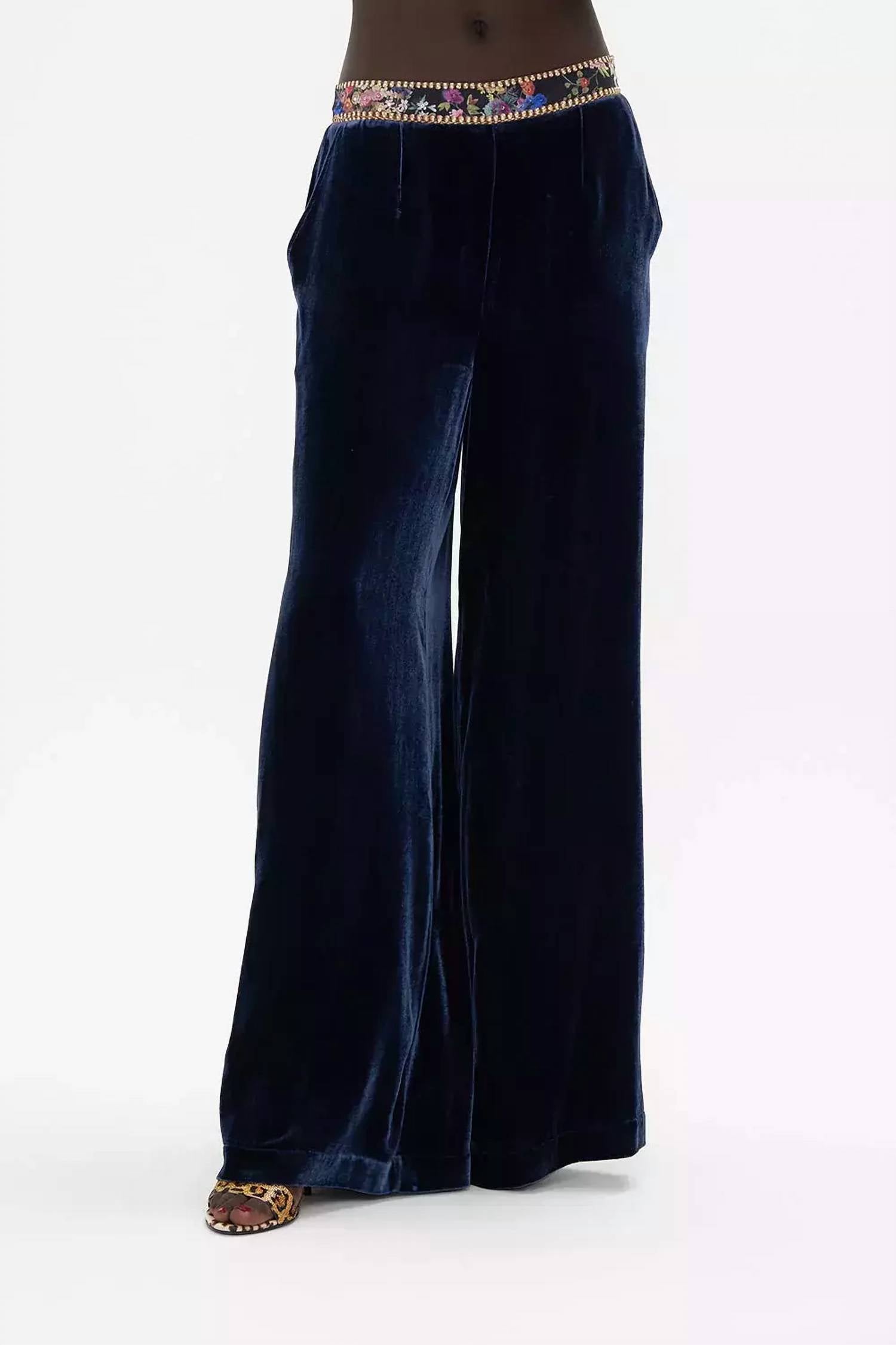 Camilla Straight Leg Trouser in play your cards - women's pants