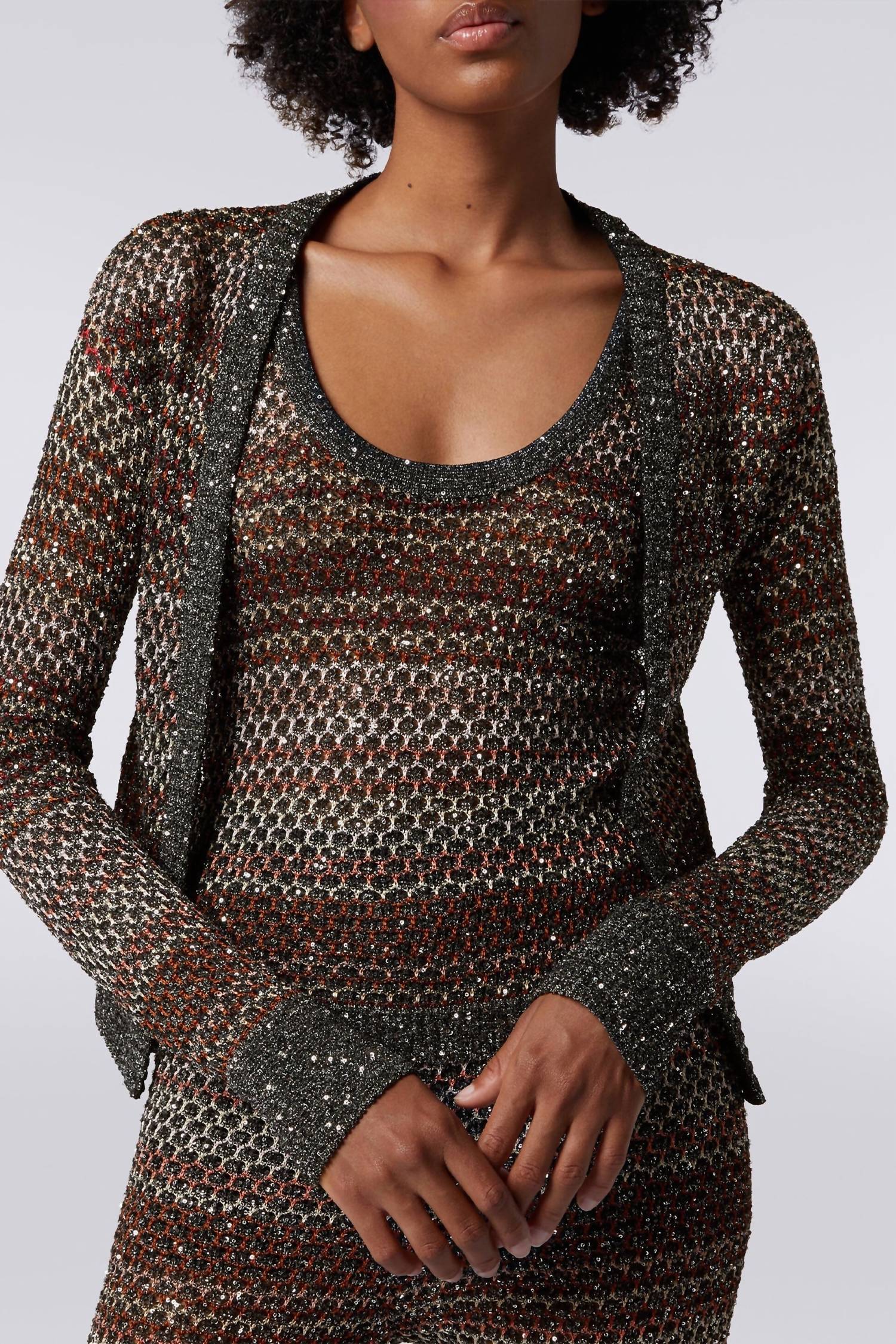 Missoni - Sequin-embellished Knitted Cardigan