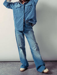 Urban Daizy - Corduroy Flannel Lined Reversible Shacket