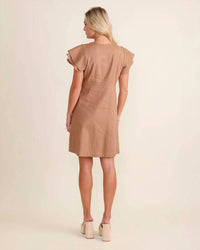 S'edge Bennet Mini Dress in dune - women's dress - alternate view