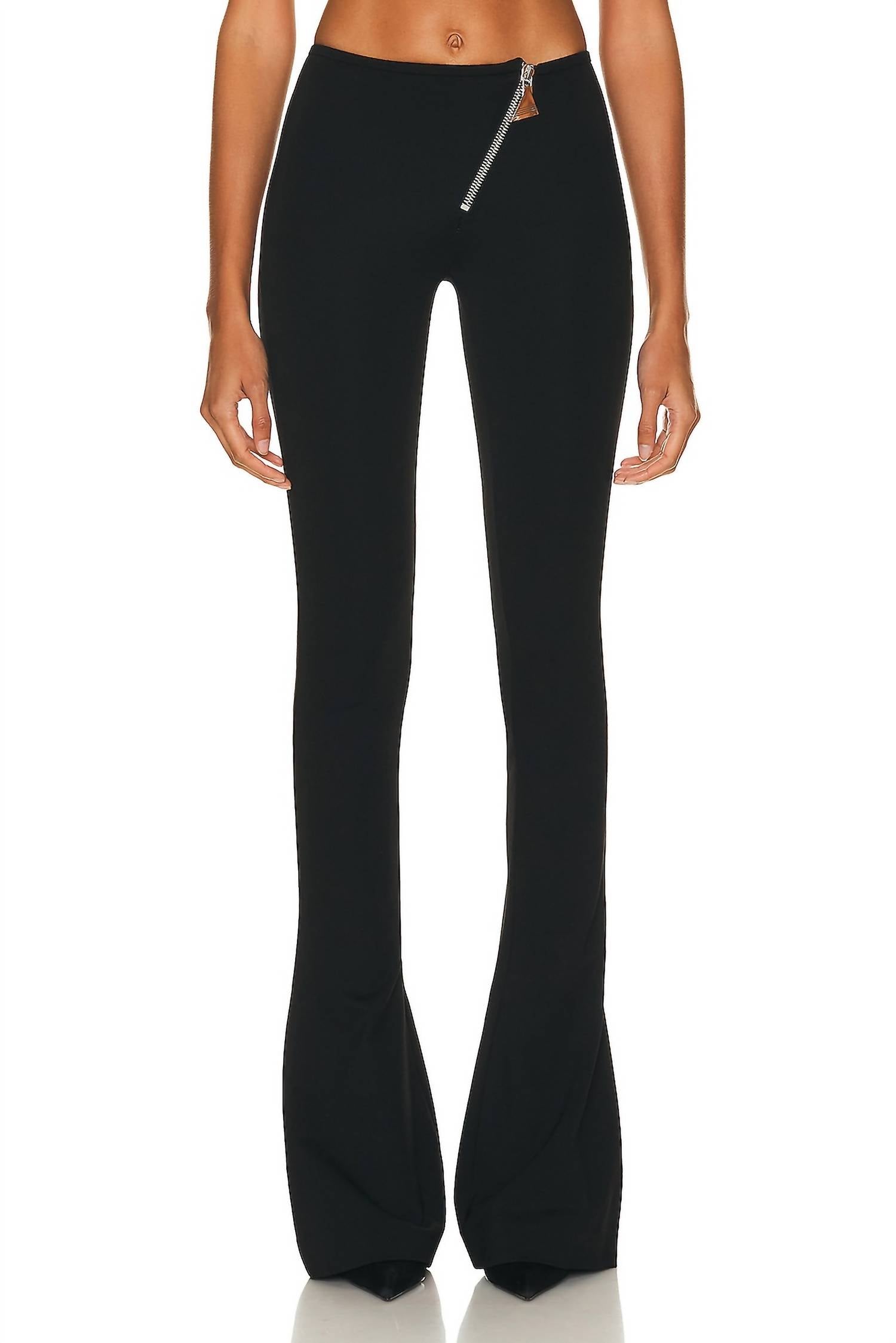 The Attico - Pre-loved Flair Pant With Zip Detail