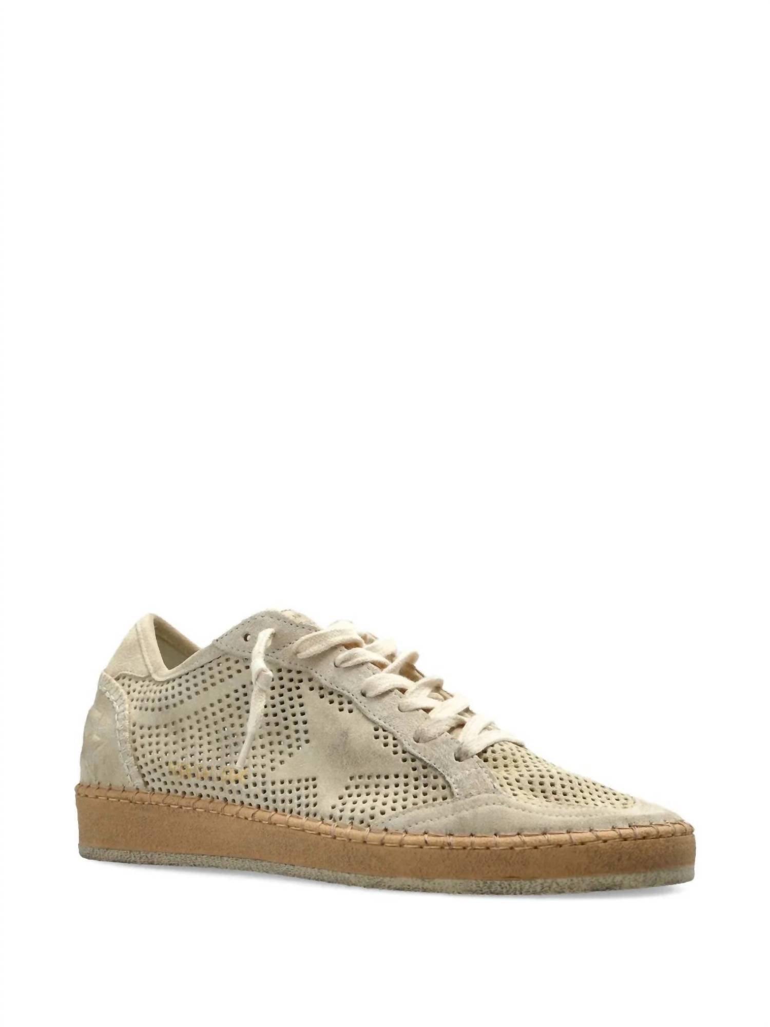 Golden Goose - Women's Ball Star Perforated Suede Sneaker