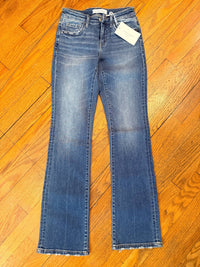 FLYING MONKEY Women's Low Rise Slim Bootcut Jean in blue - women's jeans