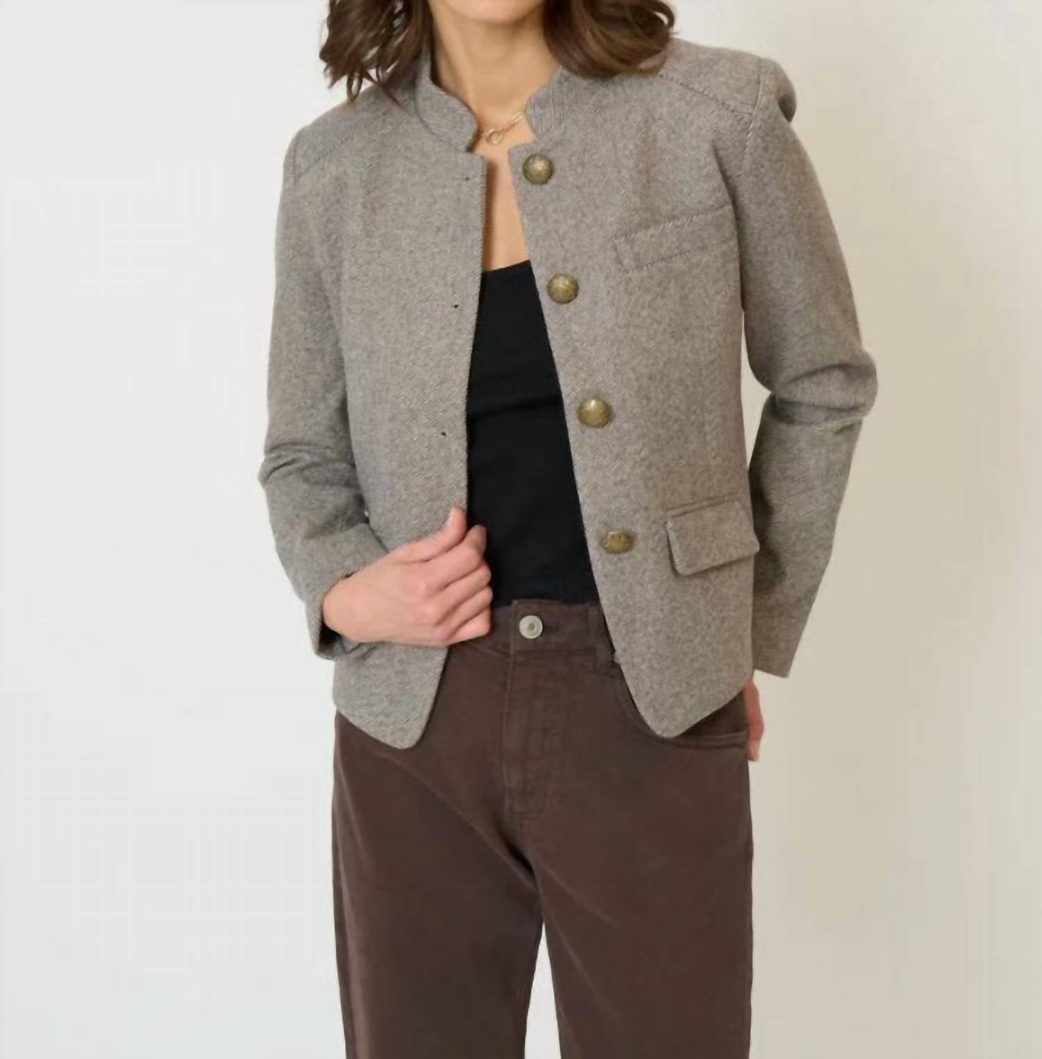 Central Park West - Halsey Mandarin Collar Jacket