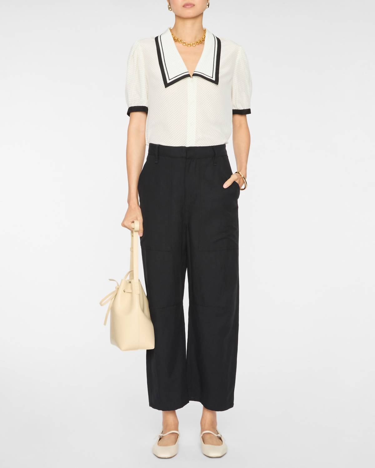 Frame - Polka Dot Sailor Blouse