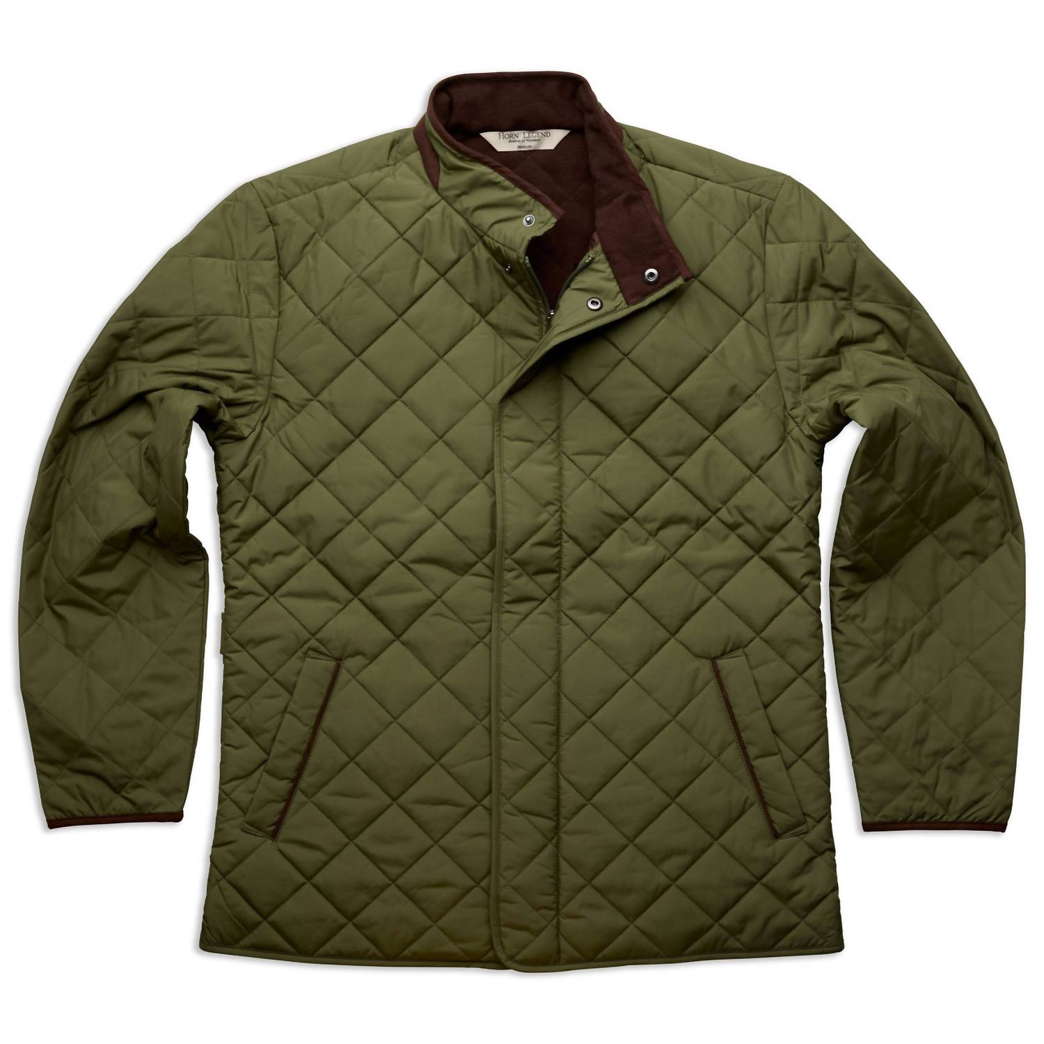 Horn Legend Men's Aspen Quilted Jacket in olive - men's jacket